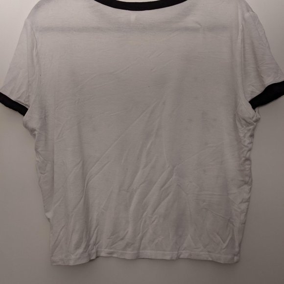 Semi-sheer Space Crop Tee - Picture 2 of 2